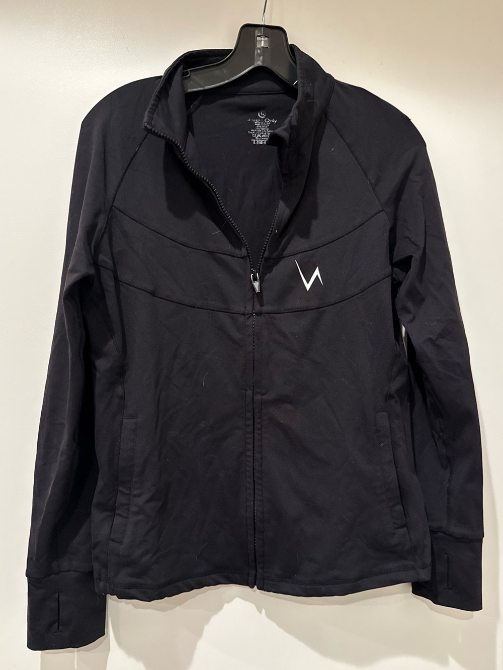 Women’s Full Zipper Black Jacket CHAARG Workout Long Sleeve